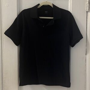 Uniqlo Men's Classic Black Polo Shirt